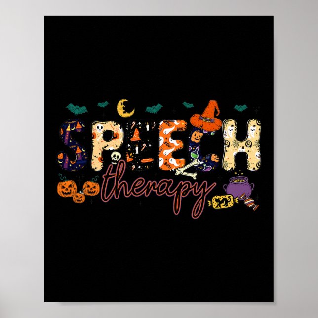Slp Speech Language Pathologist Speech Therapist H Poster (Front)