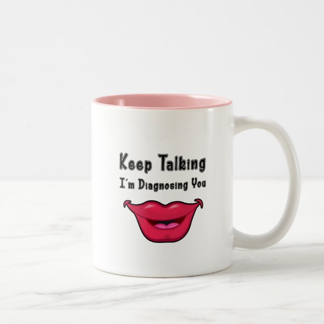 Slp Speech Language Pathology Gifts Two-Tone Coffee Mug (Right)