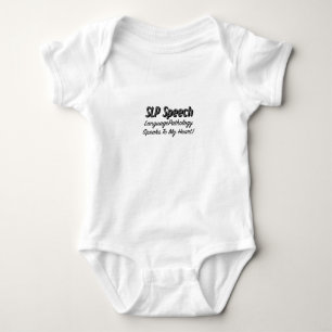 SLP Speech Language Pathology Speech Gifts Baby Bodysuit