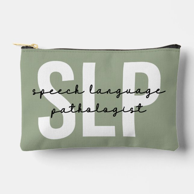 SLP Speech Pathologist Speech Therapist Accessory Pouch (Front)