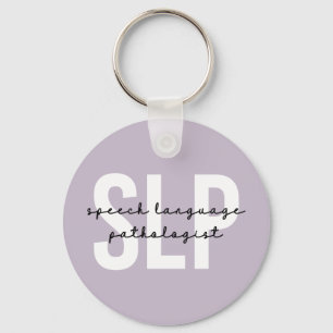 SLP Speech Pathologist Speech Therapist Key Ring