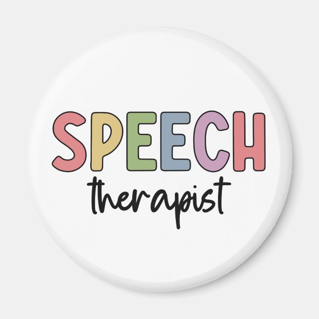 SLP Speech Pathologist Speech Therapist Magnet (Front)