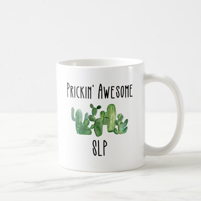 SLP Speech Therapist Pathologist Teacher Gift Coffee Mug (Right)