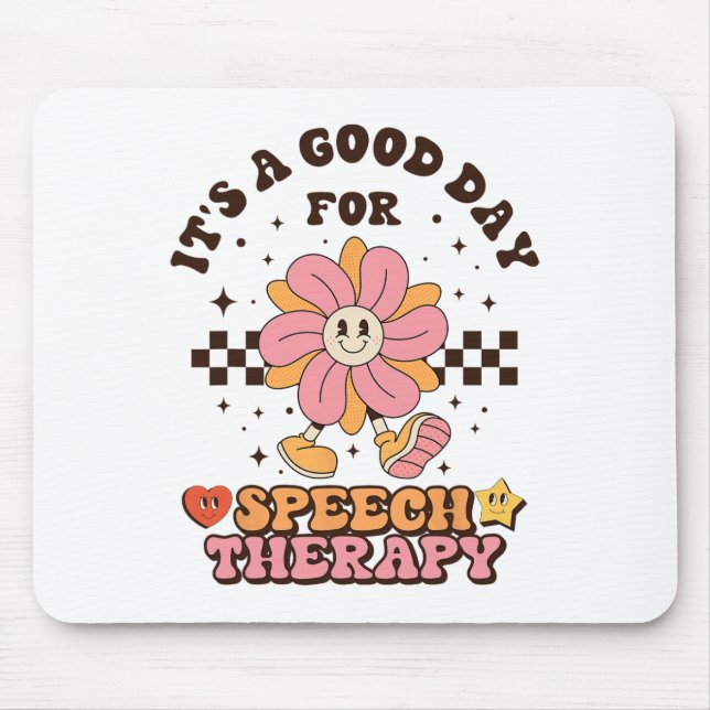 Slp Speech Therapist Speech Language Pathologist I Mouse Mat (Front)