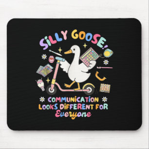 Slp Speechie Silly Goose Communication Looks Diffe Mouse Mat
