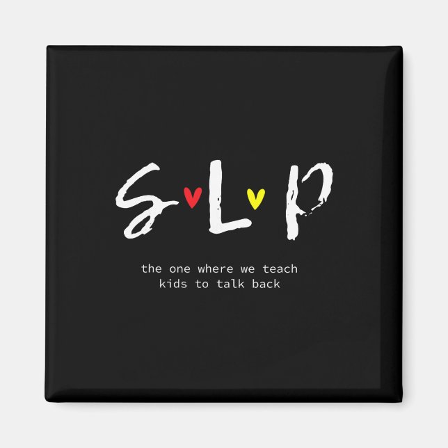 Slp Teacher Shirts Speech Language Pathologist Gif Magnet (Front)
