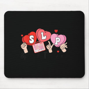 Slp Valentine's Day Speech Language Pathologist St Mouse Mat