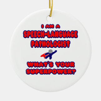 SLP .. What's Your Superpower? Ceramic Tree Decoration
