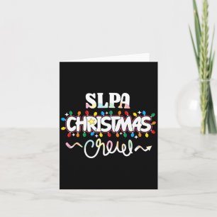 Slpa Christmas Crew Speech Pathology Istant Xma Card