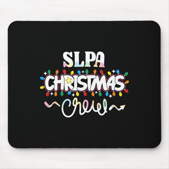 Slpa Christmas Crew Speech Pathology Istant Xma  Mouse Mat (Front)