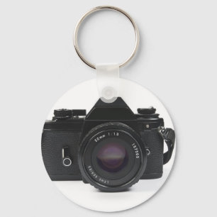 slr photo camera - classic design key ring