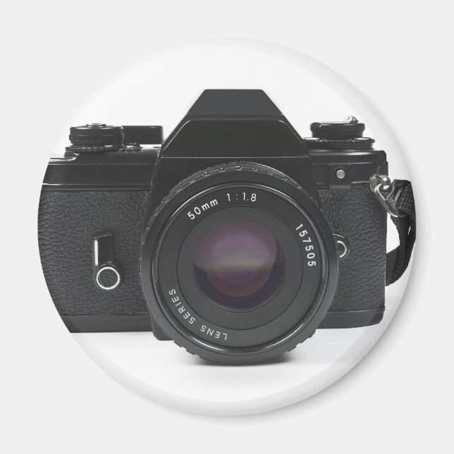 slr photo camera - classic design magnet (Front)
