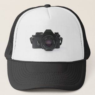 slr photo camera - classic design trucker hat