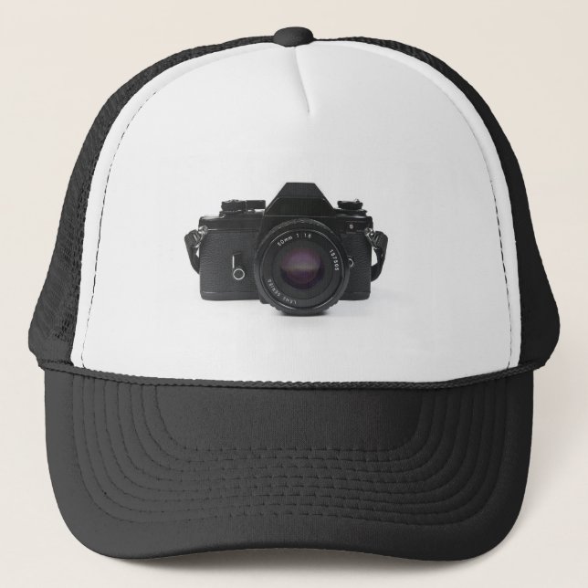 slr photo camera - classic design trucker hat (Front)