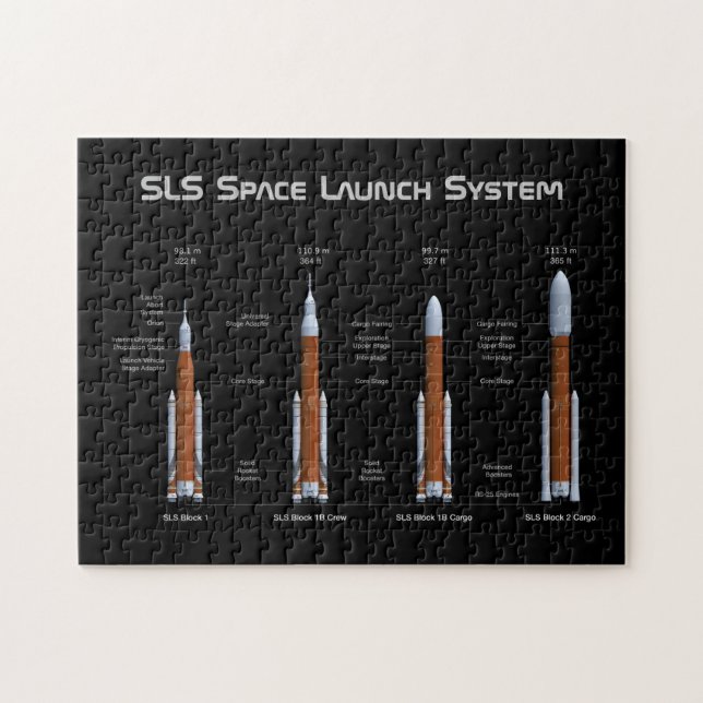 SLS Space Launch System Rockets Jigsaw Puzzle (Horizontal)