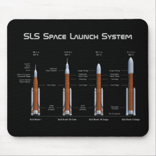 SLS Space Launch System Rockets Mouse Mat