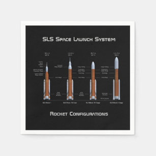 SLS Space Launch System Rockets Napkin