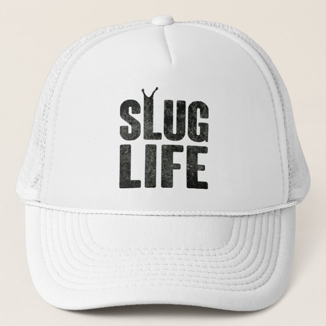 Slug Life Thug Life Trucker Hat (Front)