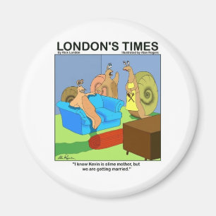 Slug Marrying Slime Funny Gifts Tees & Collectable Magnet