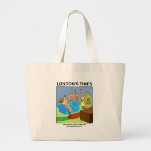 Slug Marrying Slime Funny Gifts Tees & Collectible Large Tote Bag