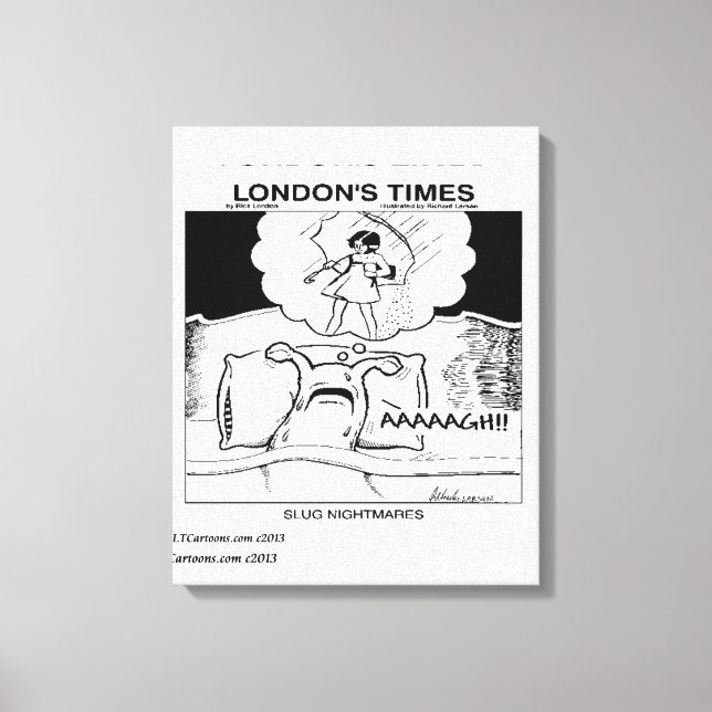 Slug Nightmares Classic LTCartoons Comic Canvas Print (Front)