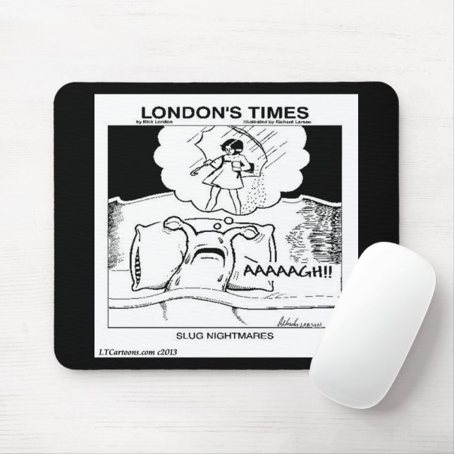 Slug Nightmares Classic LTCartoons Comic Mouse Mat (With Mouse)