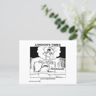 Slug Nightmares Classic LTCartoons Comic Postcard