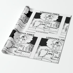 Slug Nightmares Classic LTCartoons Comic Wrapping Paper