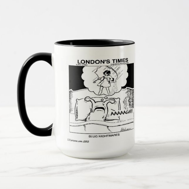 Slug Nightmares Funny Mug (Left)