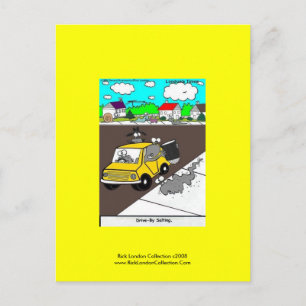 Slug/Snail Cartoon Postcard "Drive By Salting"