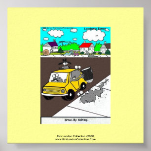 Slug/Snail Cartoon Quality Poster Print