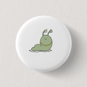 Slug, theme, bug theme 3 cm round badge
