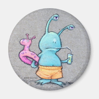 sluggo at the beach magnet