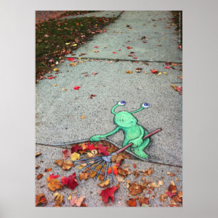 sluggo the lazy leaf-raker poster