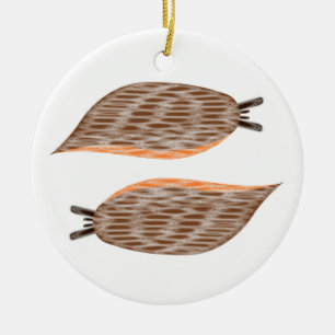 Slugs Custom I Love Slugs Ceramic Tree Decoration