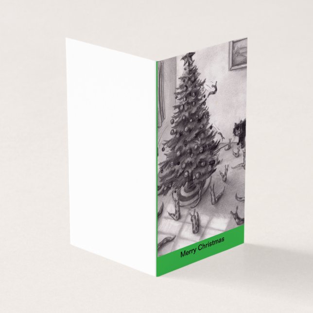 Slugs Jumping Off a Christmas Tree in Living Room (Outside)