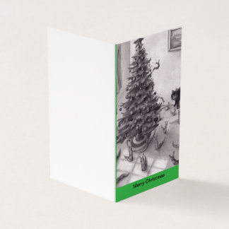 Slugs Jumping Off a Christmas Tree in Living Room