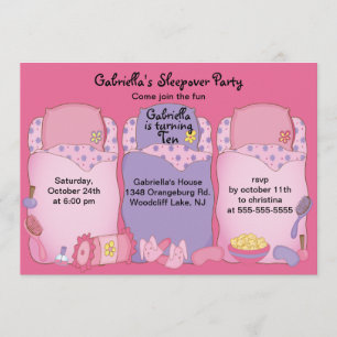 Slumber Birthday Party Invitation