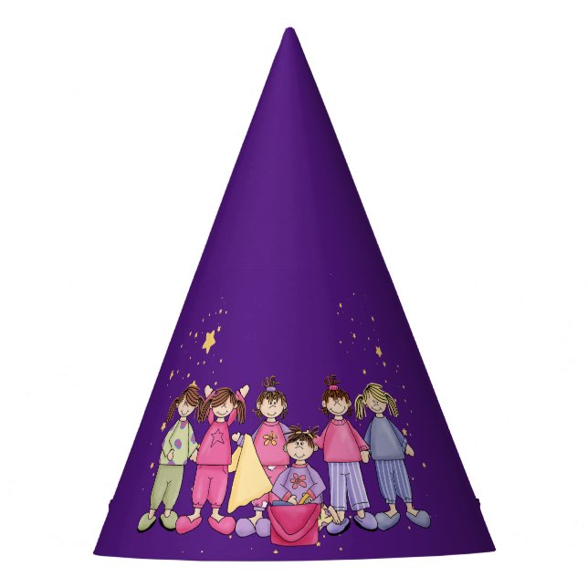 Slumber Birthday Party  Party Hat (Front)