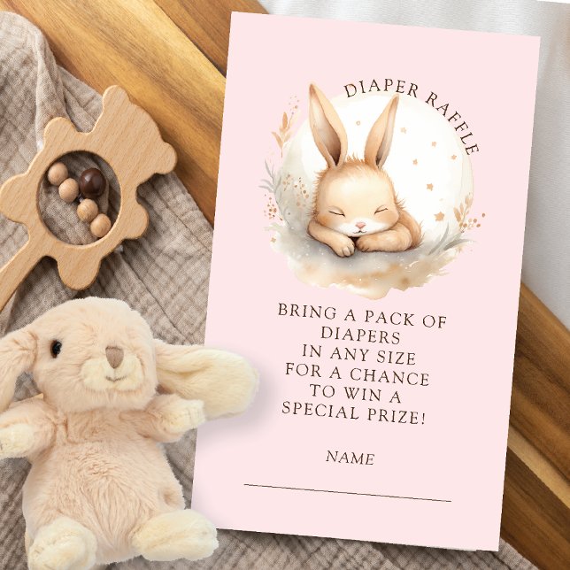 Slumber Bunny Diaper Raffle Enclosure Card (Creator Uploaded)