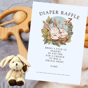 Slumber Bunny Diaper Raffle Enclosure Card
