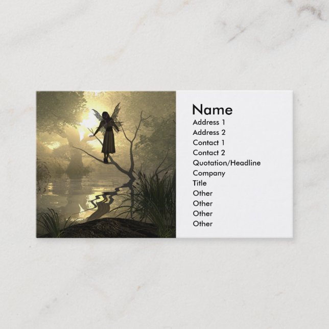 Slumber Fairy Business Card (Front)