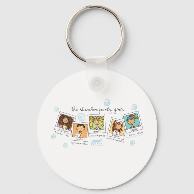 slumber party girls key ring (Front)