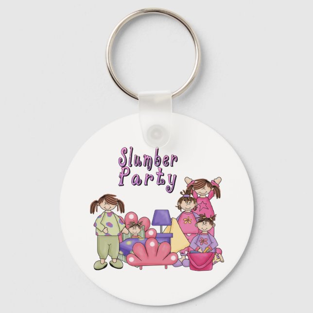 SLUMBER PARTY GIRLS KEY RING (Front)