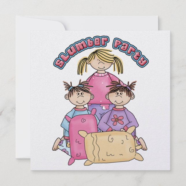 Slumber Party Invitation (Front)