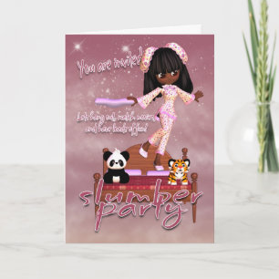 Slumber Party Invitation Card