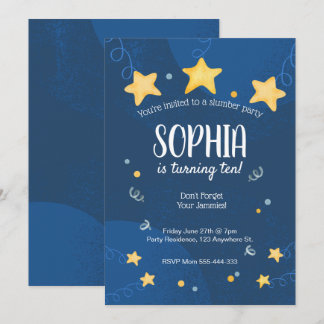 Slumber Party Invitation Sleepover Birthday