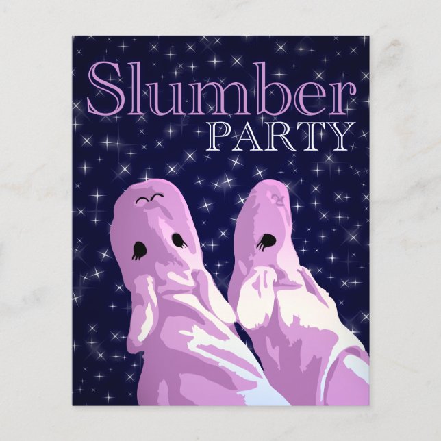 slumber party invitations : nightshine (Front)