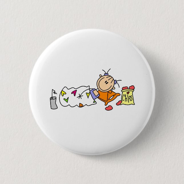 Slumber Party Joy 6 Cm Round Badge (Front)