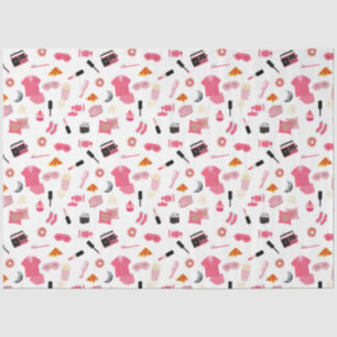 Slumber Party Pink Girl Kids Pattern Tissue Paper